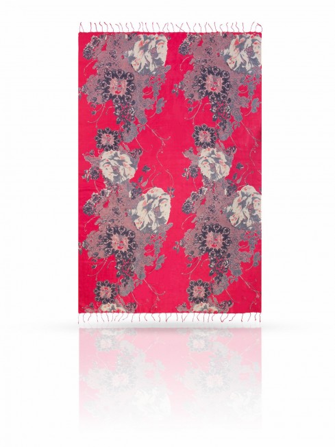 Палантин Женский S30-JEWEL.FLOWER/CORAL